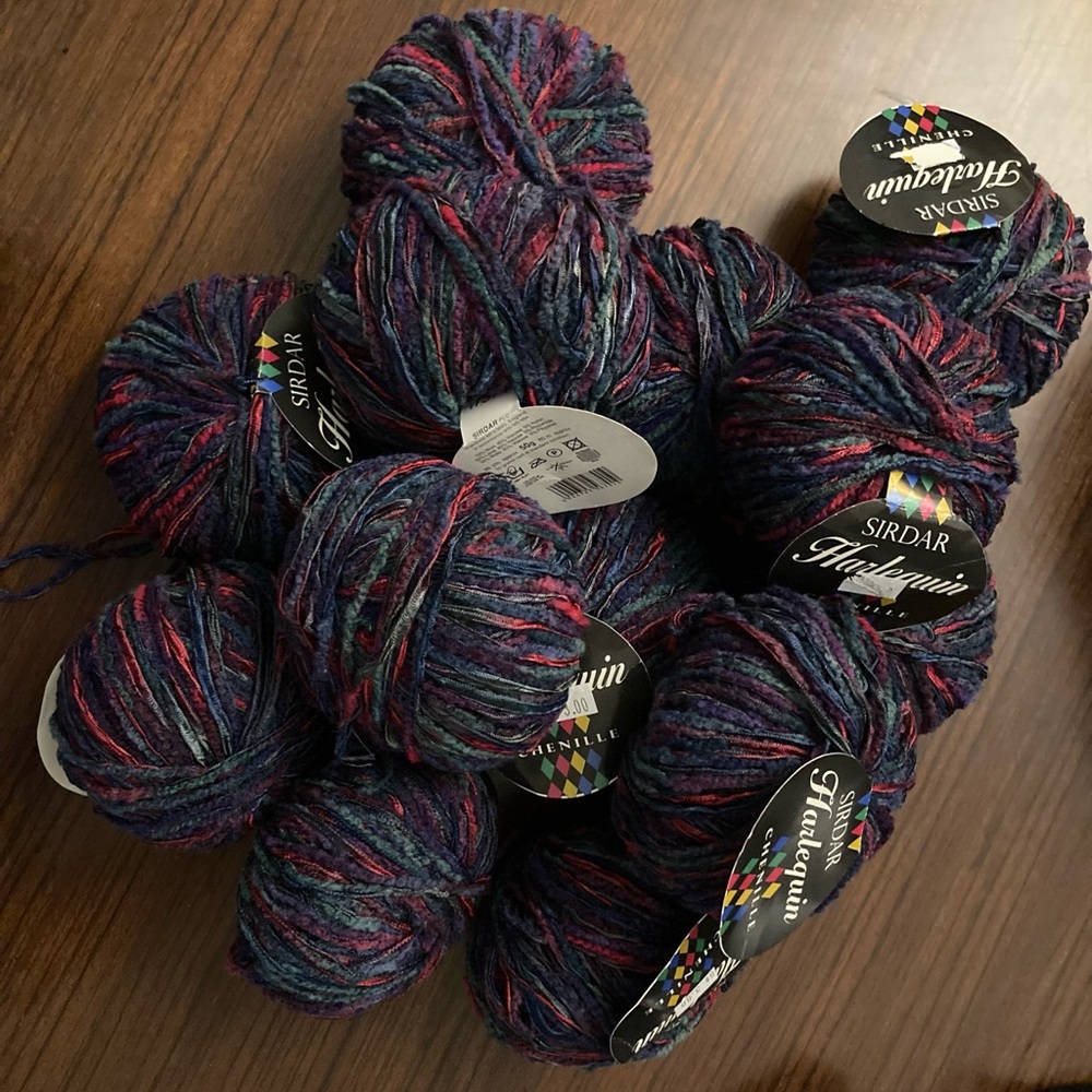 13 Multicoloured wool yarn skeins made in England by SIRDAR